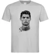 Мужская футболка Молодий Ronaldo Серый фото