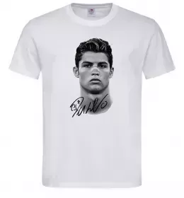 Мужская футболка Молодий Ronaldo Белый фото