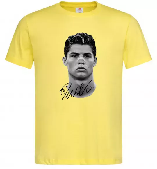 Мужская футболка Молодий Ronaldo Лимонный фото