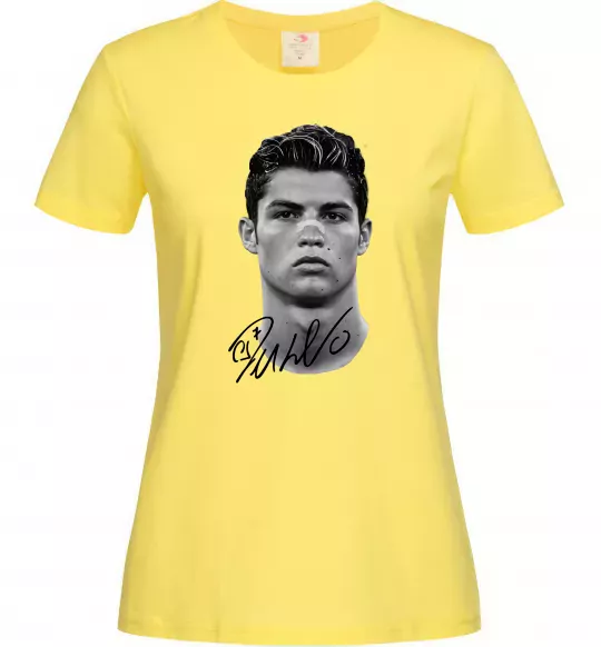 Жіноча футболка Молодий Ronaldo Лимонний фото