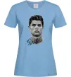 Жіноча футболка Молодий Ronaldo Блакитний Жіноча футболка Молодий Ronaldo Блакитний фото