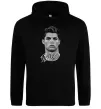Женская толстовка (худи) Молодий Ronaldo Черный Женская толстовка (худи) Молодий Ronaldo Черный фото