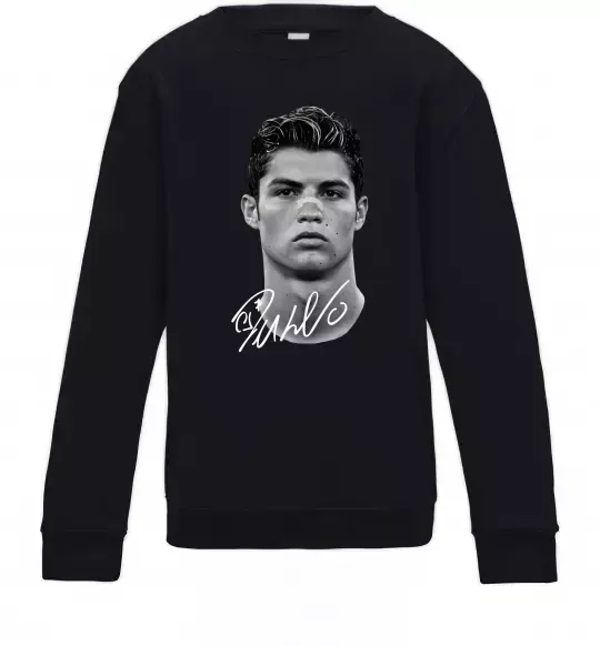 Детский Свитшот Молодий Ronaldo Черный фото