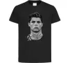 Дитяча футболка Молодий Ronaldo Чорний фото