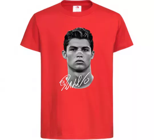 Дитяча футболка Молодий Ronaldo Червоний фото