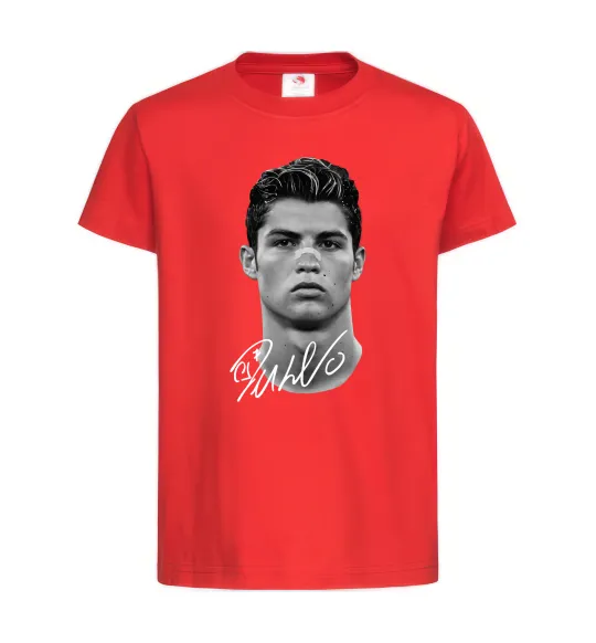Дитяча футболка Молодий Ronaldo Червоний фото