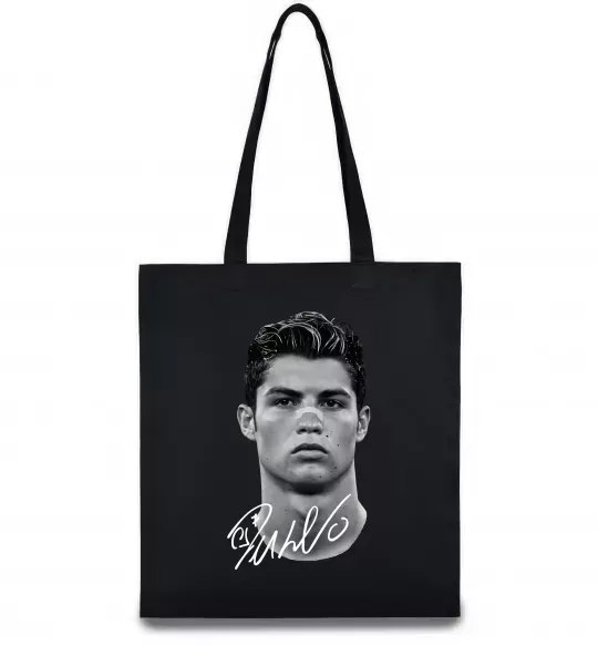 Эко-сумка Молодий Ronaldo Черный фото