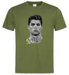 Мужская футболка Молодий Ronaldo Оливковый фото