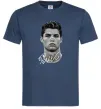 Мужская футболка Молодий Ronaldo Темно-синий фото