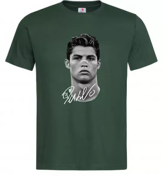 Мужская футболка Молодий Ronaldo Темно-зеленый фото