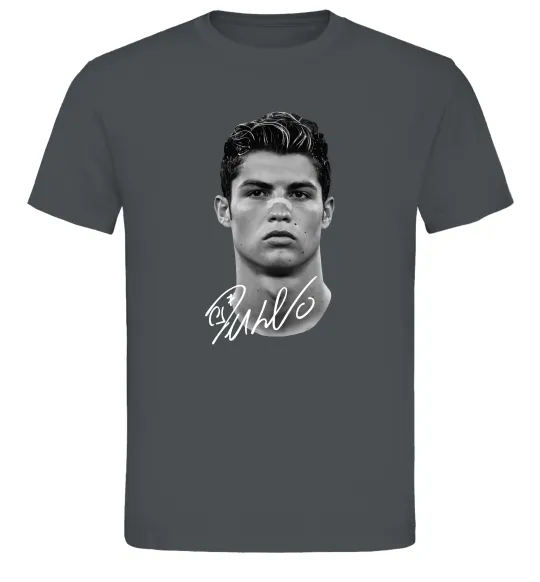 Мужская футболка Молодий Ronaldo Графит фото