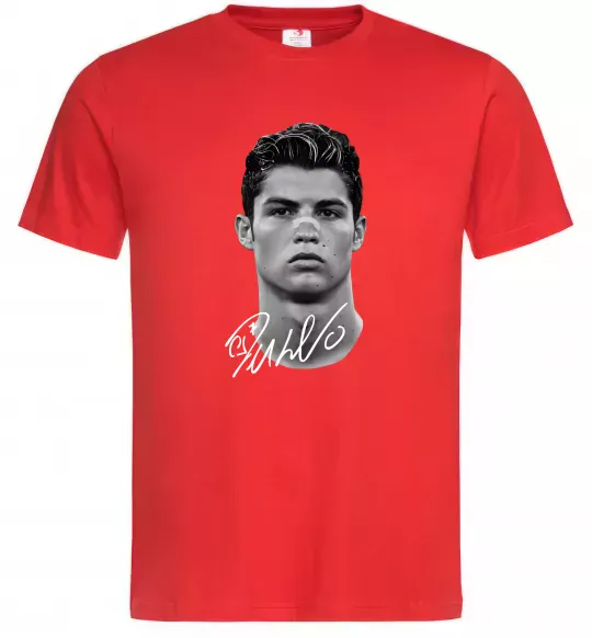 Мужская футболка Молодий Ronaldo Красный фото