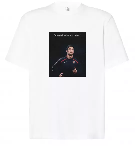 Футболка Оверсайз Ronaldo Білий фото