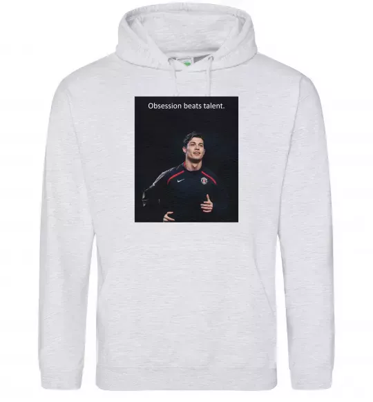 Мужская толстовка (худи) Ronaldo Серый меланж фото