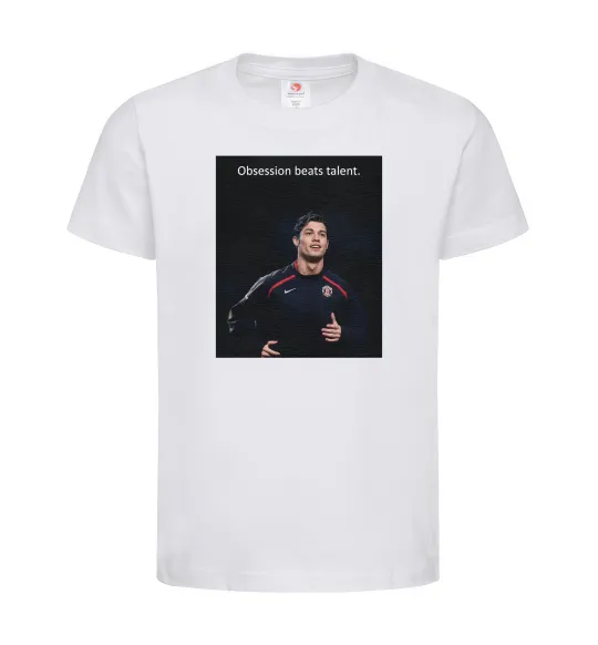 Дитяча футболка Ronaldo Білий фото