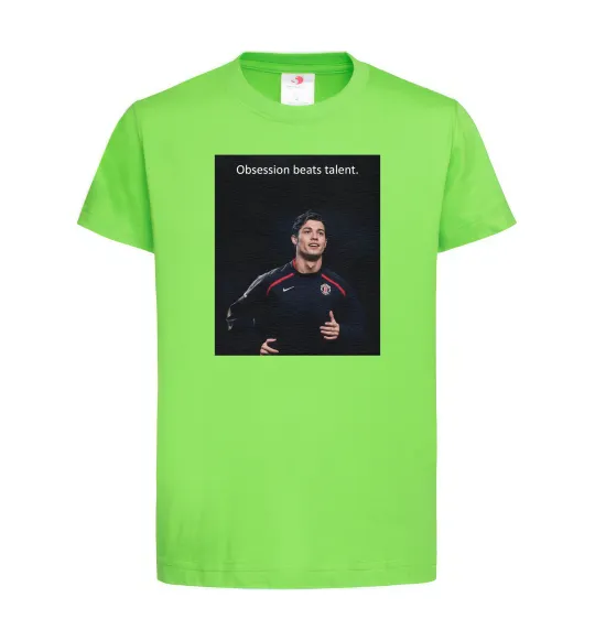 Дитяча футболка Ronaldo Лаймовий фото