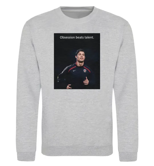 Свитшот Ronaldo Серый меланж фото