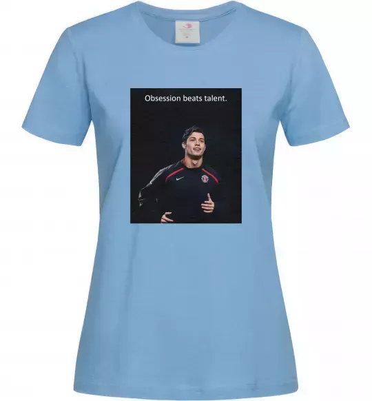 Женская футболка Ronaldo Голубой фото