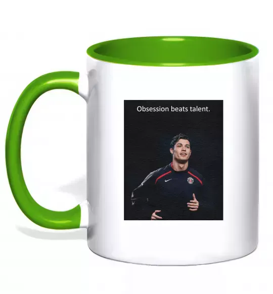 Чашка с цветной ручкой Ronaldo Зеленый фото
