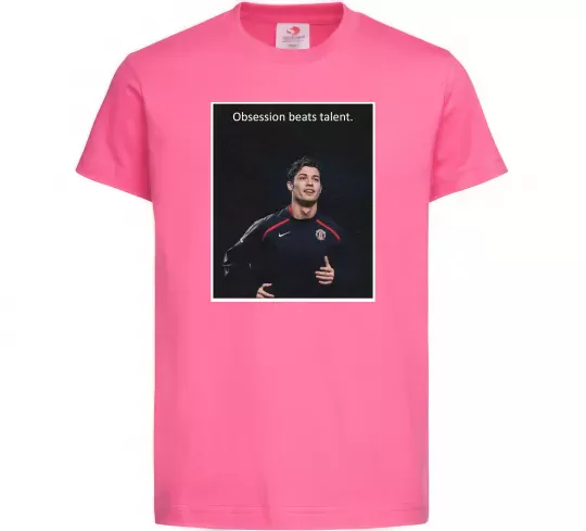 Дитяча футболка Ronaldo Яскраво-рожевий фото