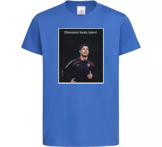 Дитяча футболка Ronaldo Яскраво-синій фото