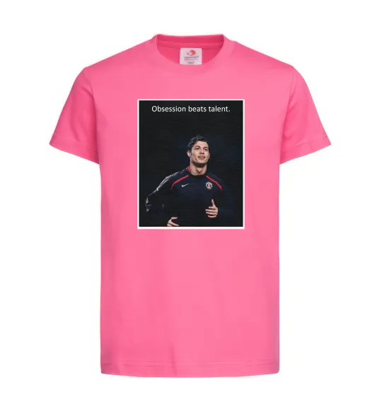 Дитяча футболка Ronaldo Яскраво-рожевий фото
