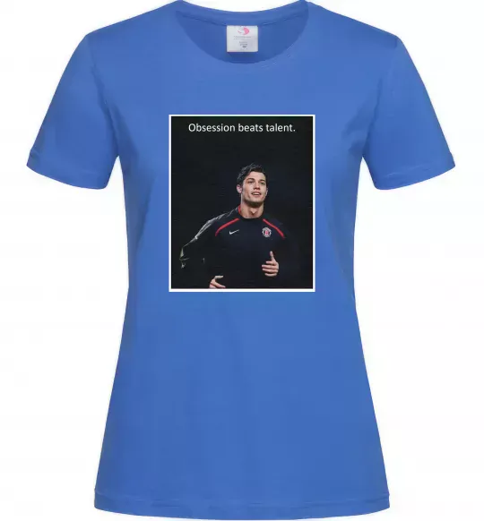 Женская футболка Ronaldo Ярко-синий фото