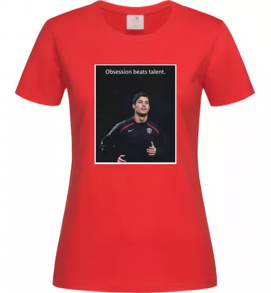 Женская футболка Ronaldo Красный фото