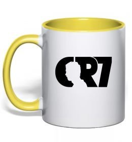 Чашка з кольоровою ручкою CR7
