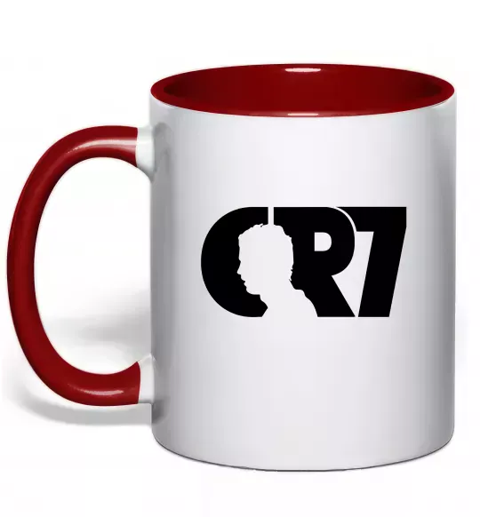 Чашка з кольоровою ручкою CR7 Червоний фото