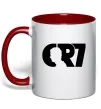 Чашка з кольоровою ручкою CR7 Червоний фото