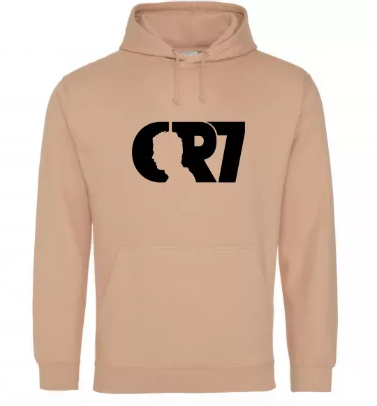 Женская толстовка (худи) CR7 Песочный фото