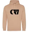 Женская толстовка (худи) CR7 Песочный Женская толстовка (худи) CR7 Песочный фото