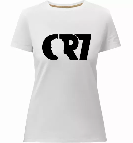 Женская премиум футболка CR7 Белый фото