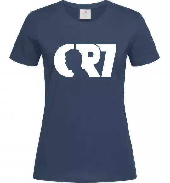 Женская футболка CR7 Темно-синий фото