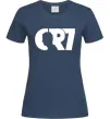 Женская футболка CR7 Темно-синий фото