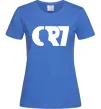 Женская футболка CR7 Ярко-синий фото