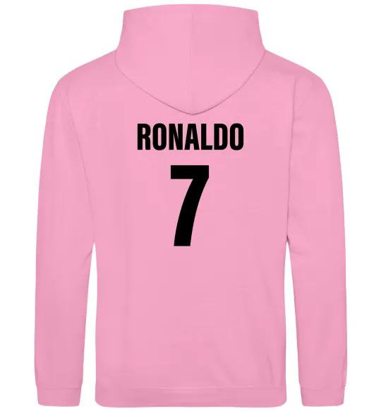 Чоловіча толстовка (худі) Ronaldo 7 Рожевий фото