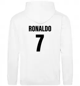 Женская толстовка (худи) Ronaldo 7 Белый фото