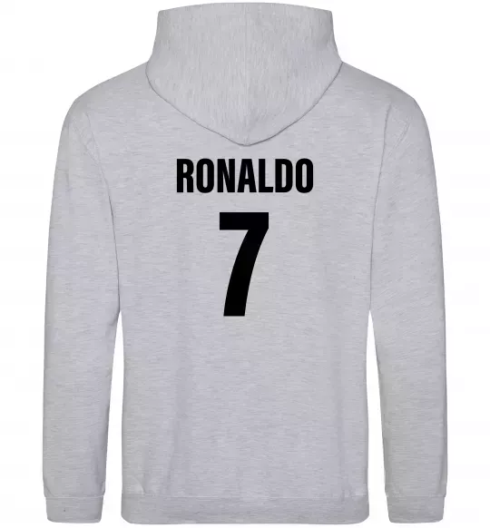 Жіноча толстовка (худі) Ronaldo 7 Сірий меланж фото