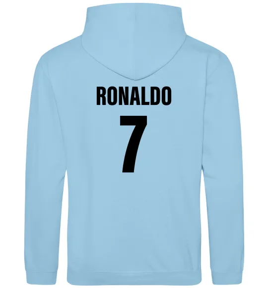Женская толстовка (худи) Ronaldo 7 Голубой фото