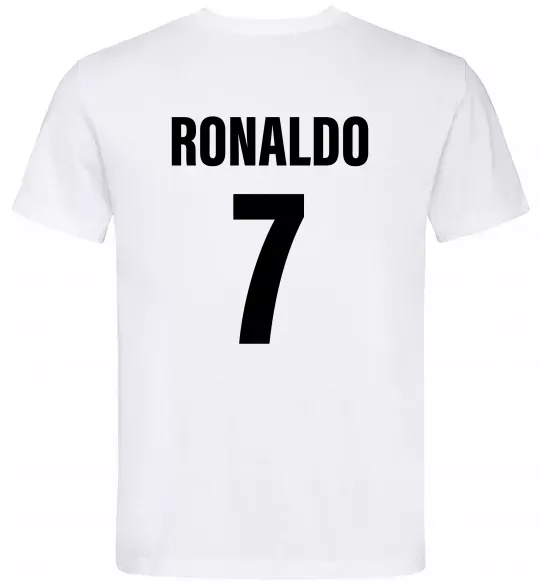 Мужская футболка Ronaldo 7 Белый фото