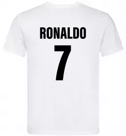 Мужская футболка Cristiano Ronaldo Белый фото