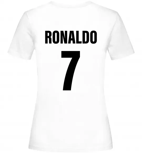 Женская футболка Ronaldo 7 Белый фото