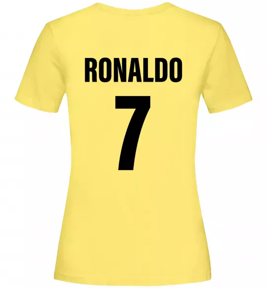 Женская футболка Ronaldo 7 Лимонный фото
