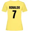Женская футболка Ronaldo 7 Лимонный Женская футболка Ronaldo 7 Лимонный фото