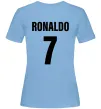Женская футболка Ronaldo 7 Голубой Женская футболка Ronaldo 7 Голубой фото