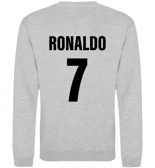 Світшот Ronaldo 7 Сірий меланж фото