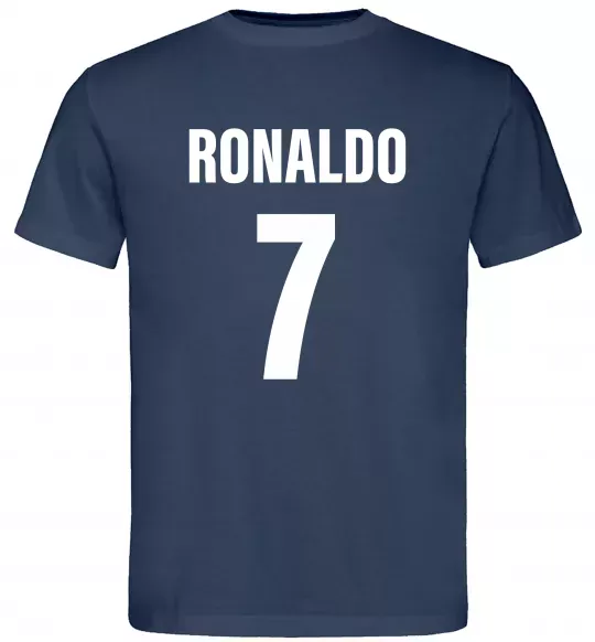 Мужская футболка Ronaldo 7 Темно-синий фото