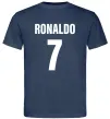 Мужская футболка Ronaldo 7 Темно-синий фото